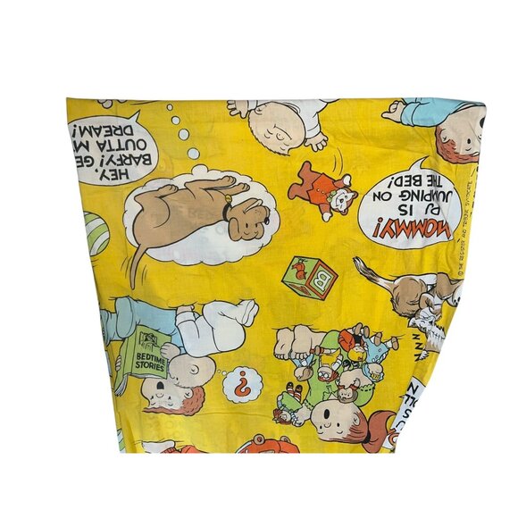 Vintage Burlington House Gold Star Family Circus Twin Fitted Bed Sheet Cotton/Po - Picture 10 of 10